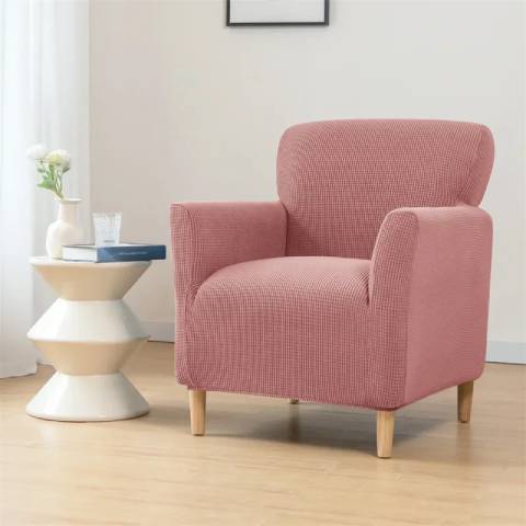Housse de Fauteuil Crapaud Rose - Sobriété et Protection