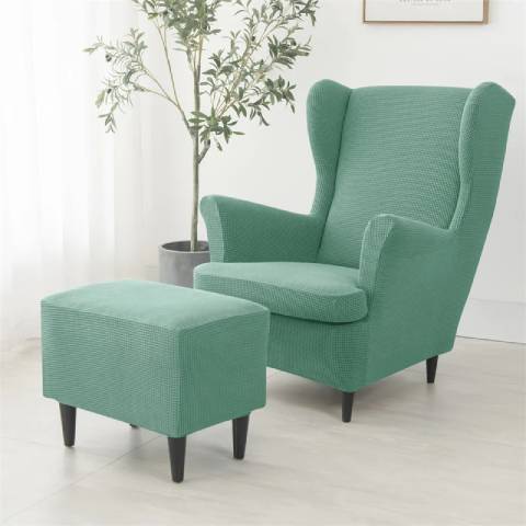 Housse de fauteuil oreiller extensible - Vert menthe - Protection et style nordique
