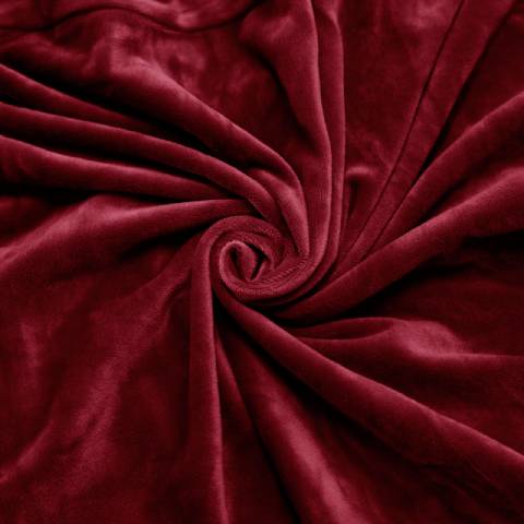 Housse de fauteuil à oreilles velours - Rouge Bordeaux - Élégance et Protection