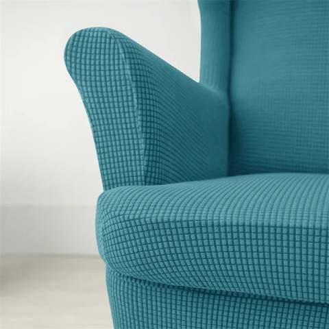 Housse de fauteuil oreiller extensible - bleu canard - Protection et style nordique