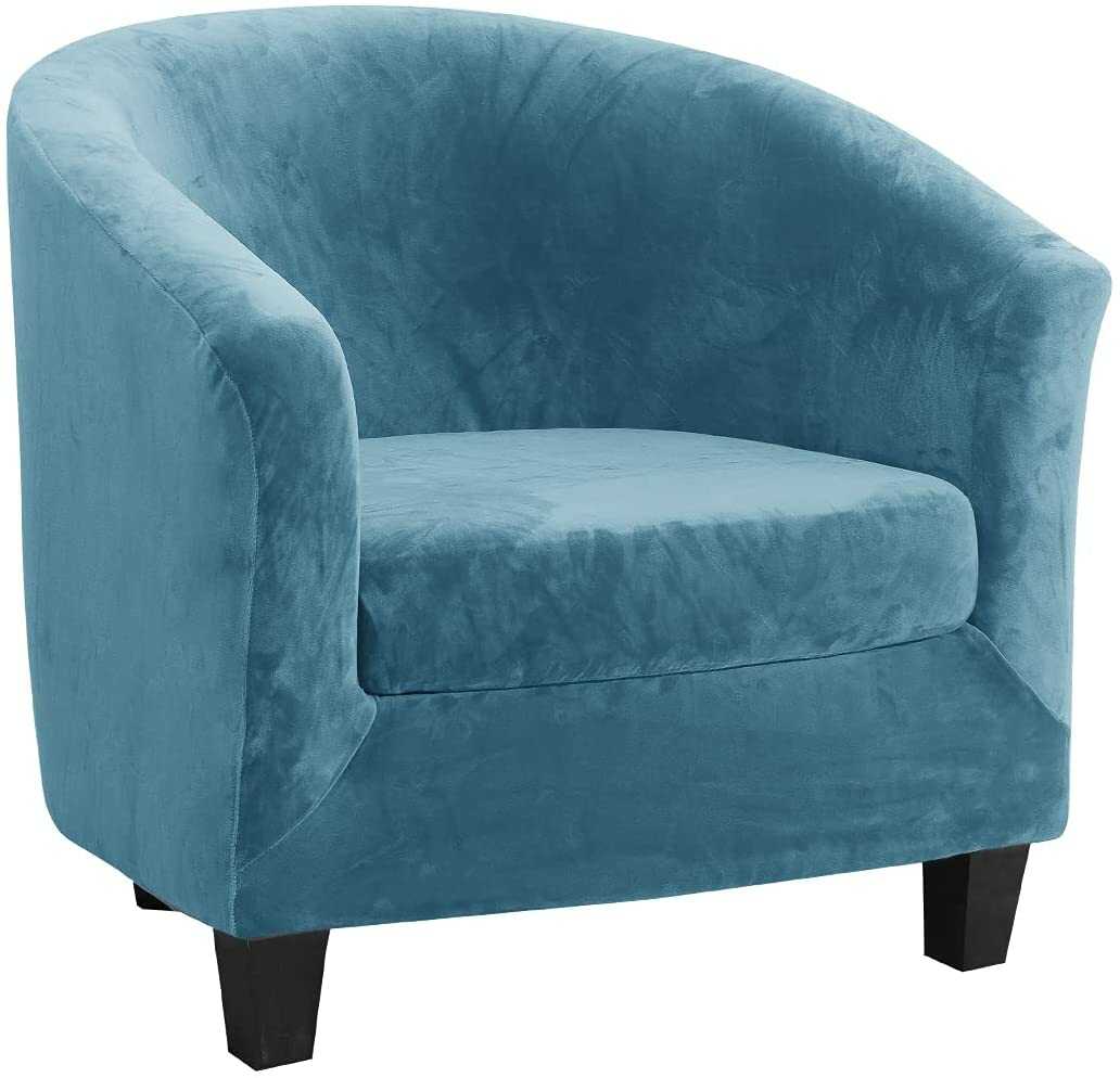 Housse de Fauteuil Velours - Ciel