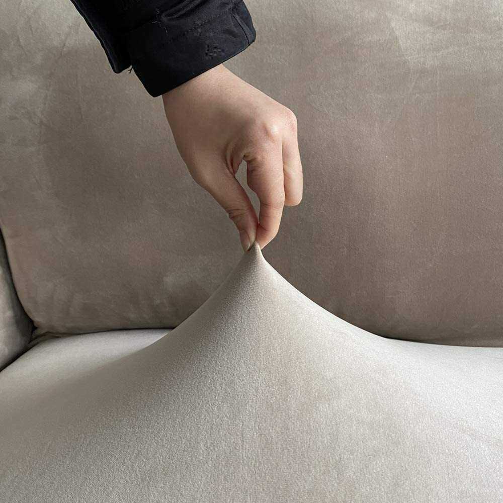 Housse de Fauteuil Velours - Kaki