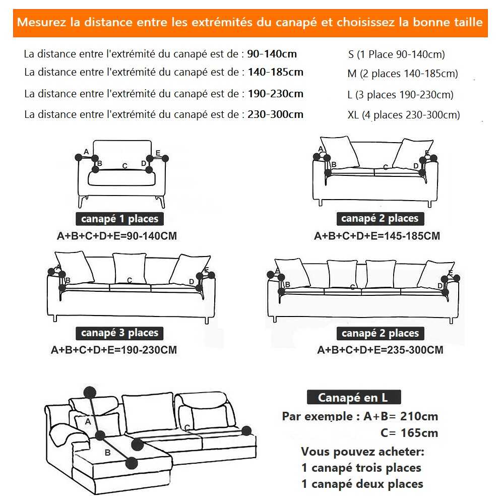 Housse de Canapé d'Angle - Clarck