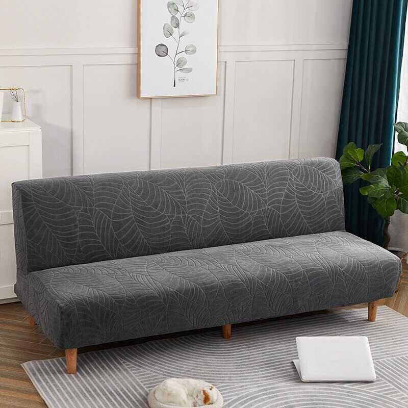 Housse pour canapé clic clac - Housse pour clic clac imperméable gris foncé