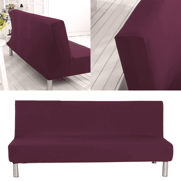 Clic-clac habillé d’une housse extensible couleur prune sombre