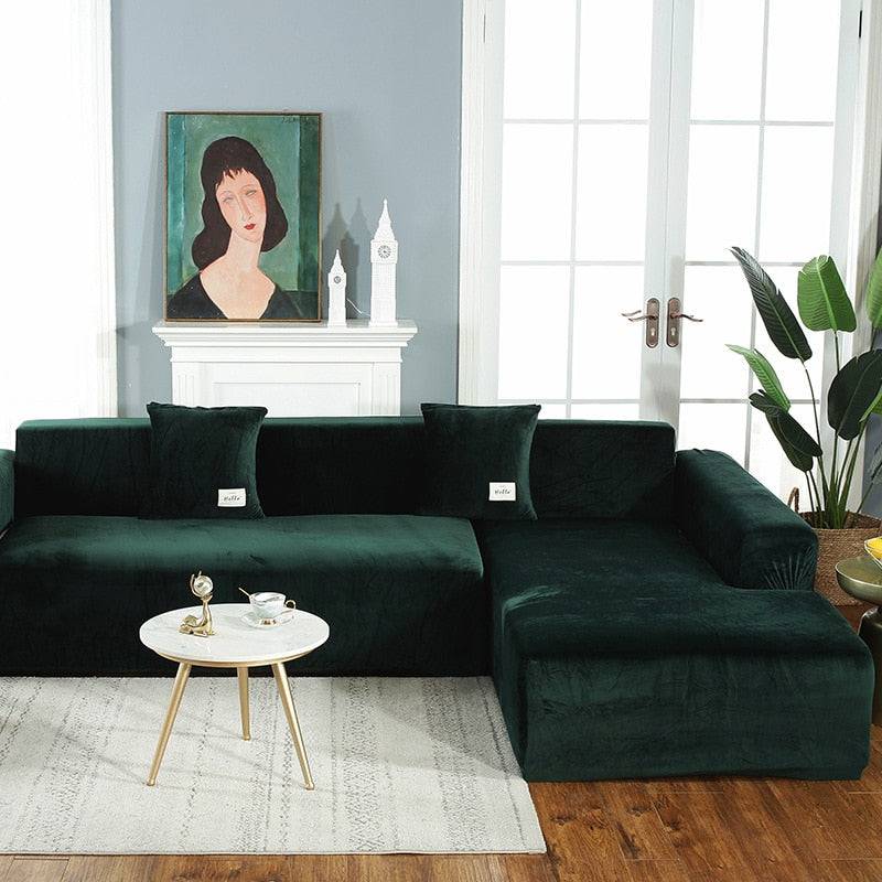 Housse de Canapé d'Angle <br/> Velours - Vertout
