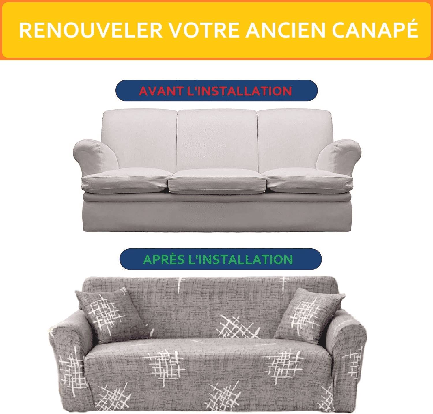 Housse de Canapé - Argent