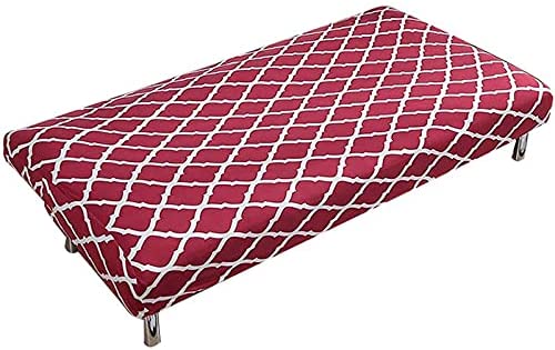 Housse canapé pour Clic Clac Extensible Géométrique Rouge, extensible & élastique