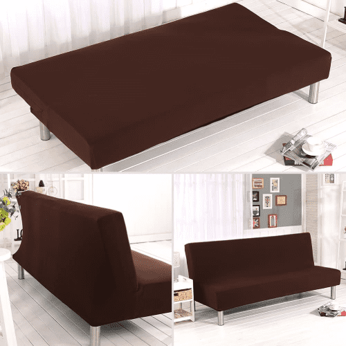 Housse clic clac marron extensible et lavable
