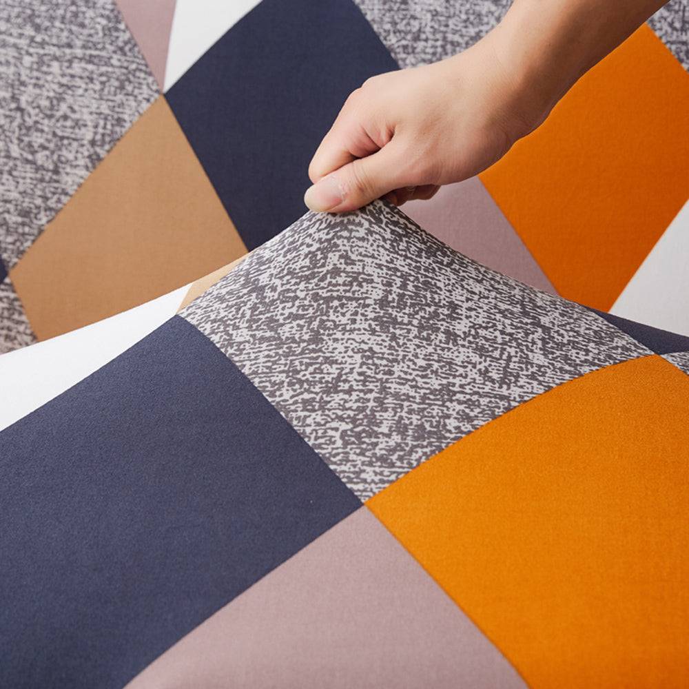Housse de Canapé Extensible - Design Moderne et Coloré - Protection Anti-Griffures et Anti-Taches 