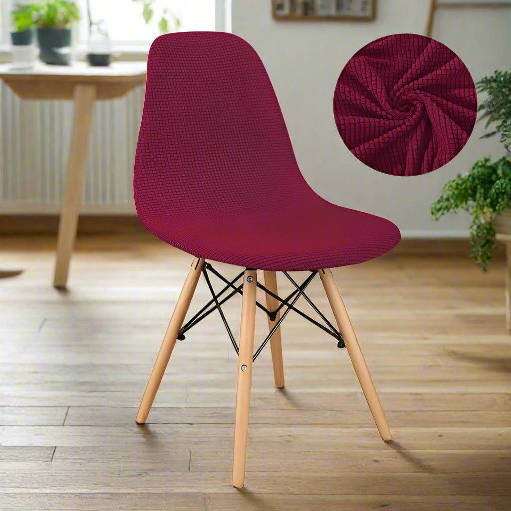 Housse de Chaise Scandinave Universelle Rouge - Décoration et Rénovation