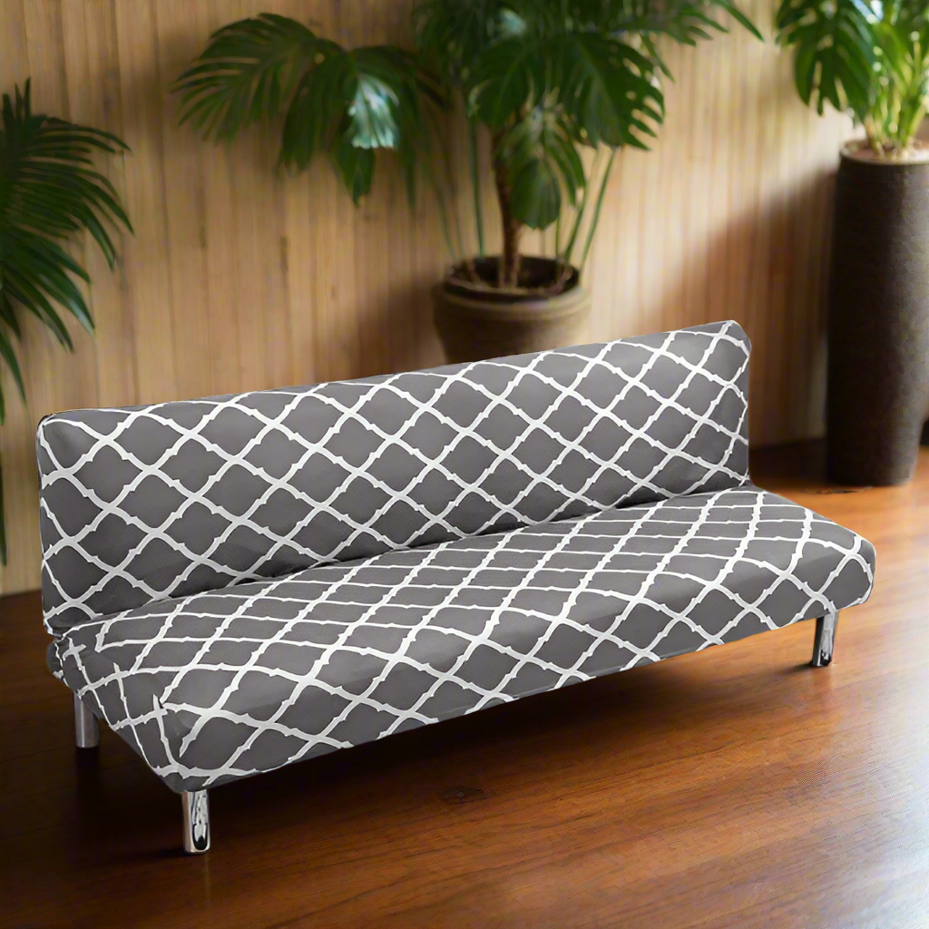 Housse de clic clac motif géométrique gris moderne et design
