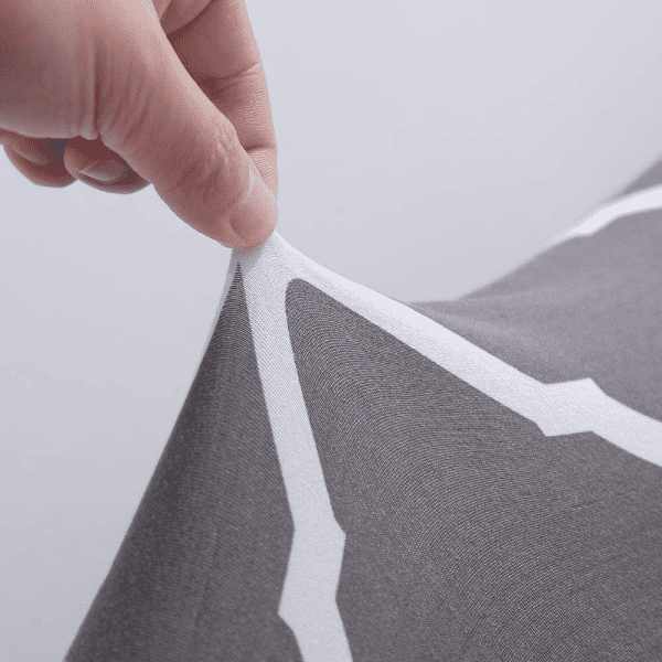Housse pour clic-clac motif géométrique gris moderne et design