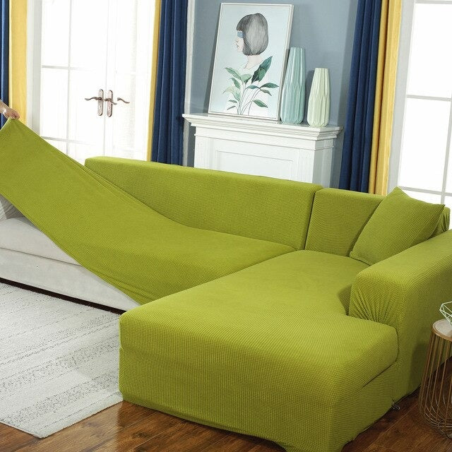 Housse de Canapé d'Angle - Vert - HousseDecor
