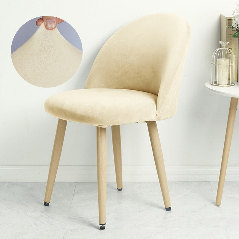 Housse de Chaise <br/> Scandinave Velours - Beige