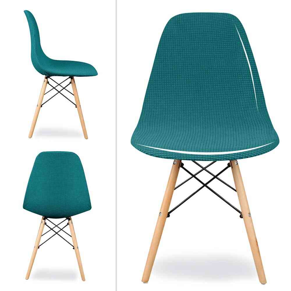 Housse de Chaise <br/> Scandinave - Bleu Canard - HousseDecor