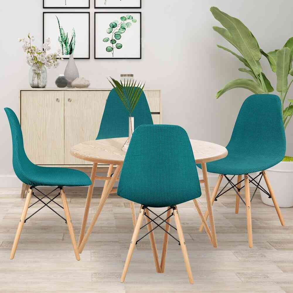 Housse de Chaise <br/> Scandinave - Bleu Canard - HousseDecor