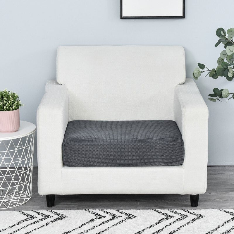 housse assise canapé gris extensible