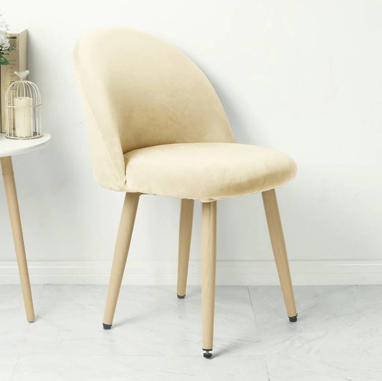 Housse de Chaise <br/> Scandinave Velours - Beige