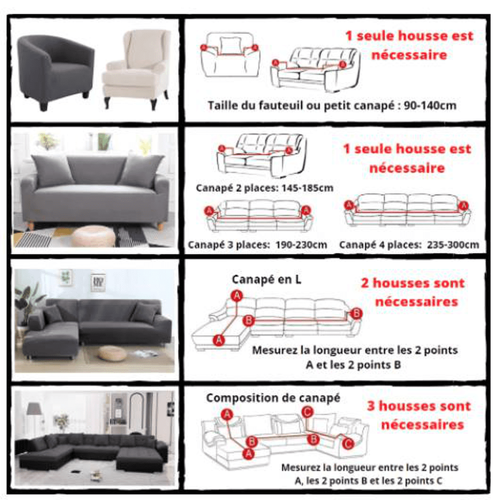 Housse de Canapé d'Angle - Marley