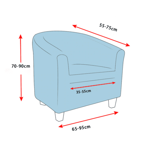 Housse de Fauteuil Velours - Gris - HousseDecor