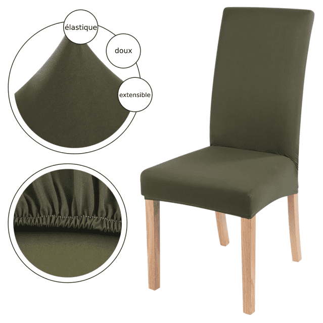 Housse de Chaise Universelle - Vert - HousseDecor