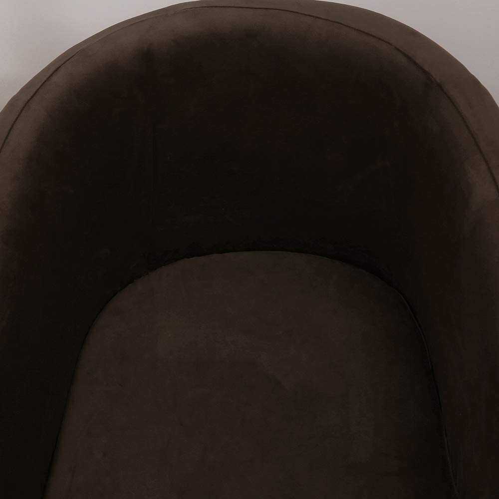 Housse de Fauteuil Universelle en Velours - Marron
