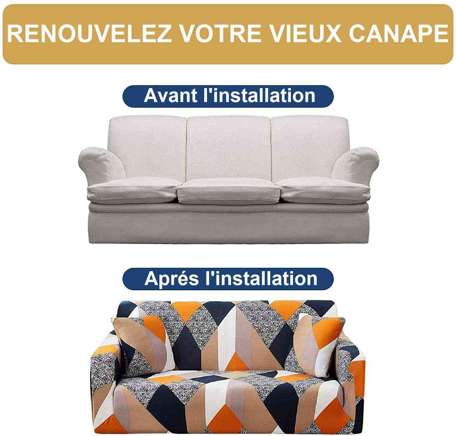Housse de Canapé d'Angle - Clarck