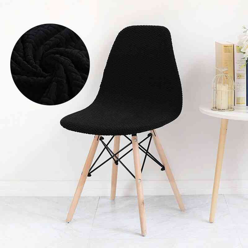 Housse Chaise Scandinave Extensible Noir - Décoration Élégante et protection Optimale