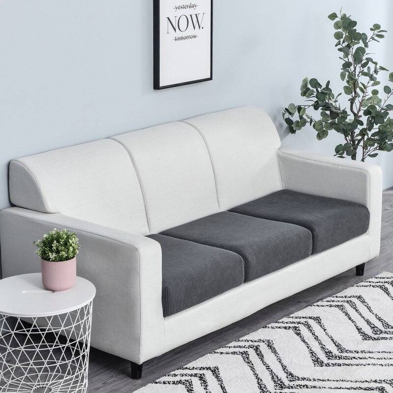 housse assise canapé gris extensible