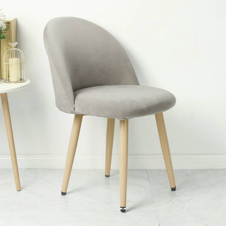 Housse de Chaise <br/> Scandinave Velours - Gris