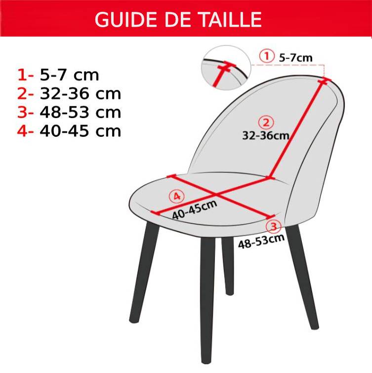 Housse de Chaise <br/> Scandinave - Jaune