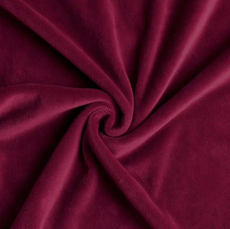 Housse de Chaise <br/> Scandinave Velours - Rouge Bordeaux