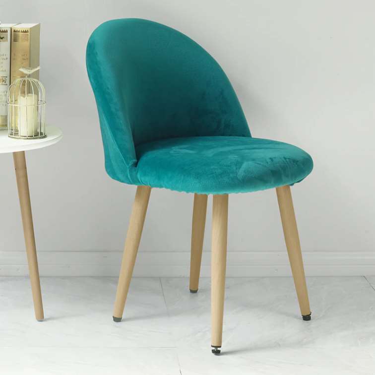 Housse de Chaise <br/> Scandinave Velours - Canard