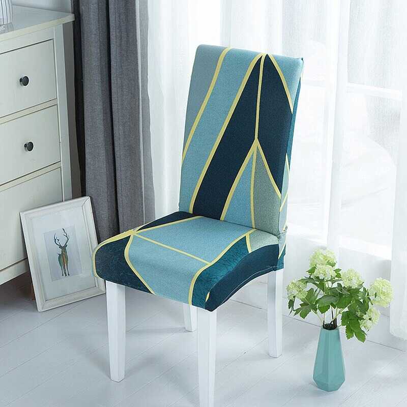 Housse de chaise extensible à motifs moderne - décoration et rénovation