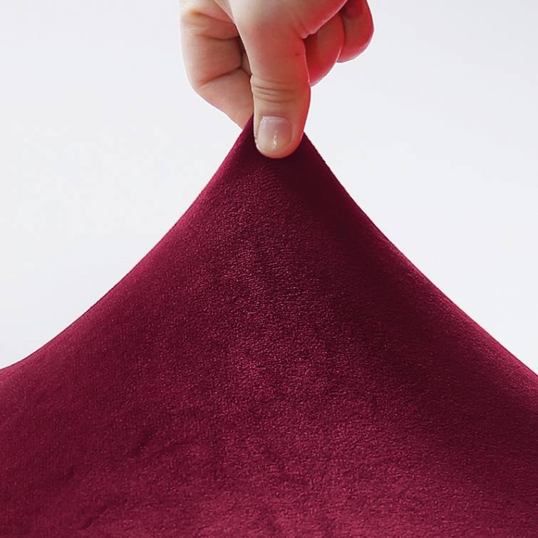 Housse de Chaise <br/> Scandinave Velours - Rouge Bordeaux