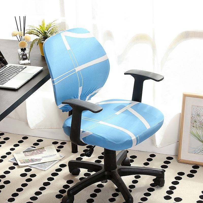 Housse de Chaise d'Ordinateur de Bureau, Housse de Chaise de Bureau, Housse  de Protection en Tissu pour Chaises d'Ordinateur de Bureau