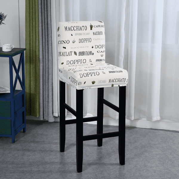 Housse Tabouret de Bar - Neige