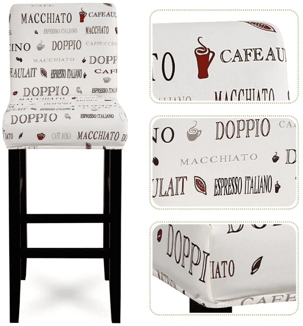 Housse Tabouret de Bar - Neige