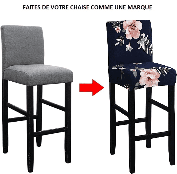 Housse Tabouret de Bar - Navy