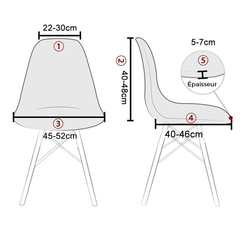 Housse de Chaise <br/> Scandinave Universelle - Beige - HousseDecor