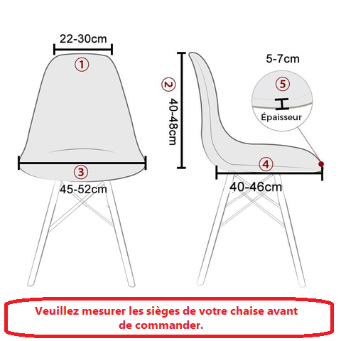 Housse de chaise scandinave contemporain - Jolyes